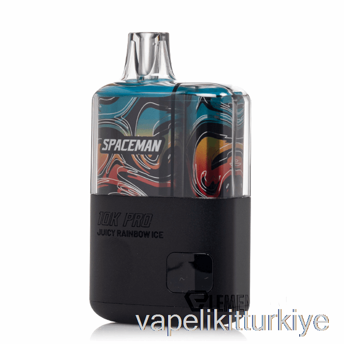 Vape Likit Spaceman 10k Pro Tek Kullanımlık Sulu Gökkuşağı Buz
